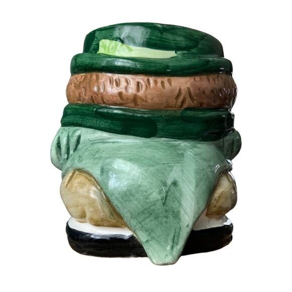 Vintage Holland Floral Inc 1993 Leprechaun with Pipe Planter 1990s - Picture 2 of 7